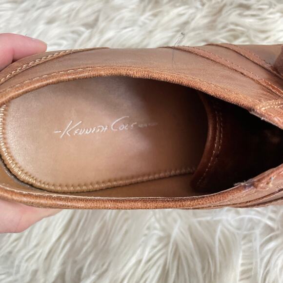 Kenneth Cole New York Get Down 2 It Leather Sneaker Brown Men Size 12M N2707* - Picture 8 of 12